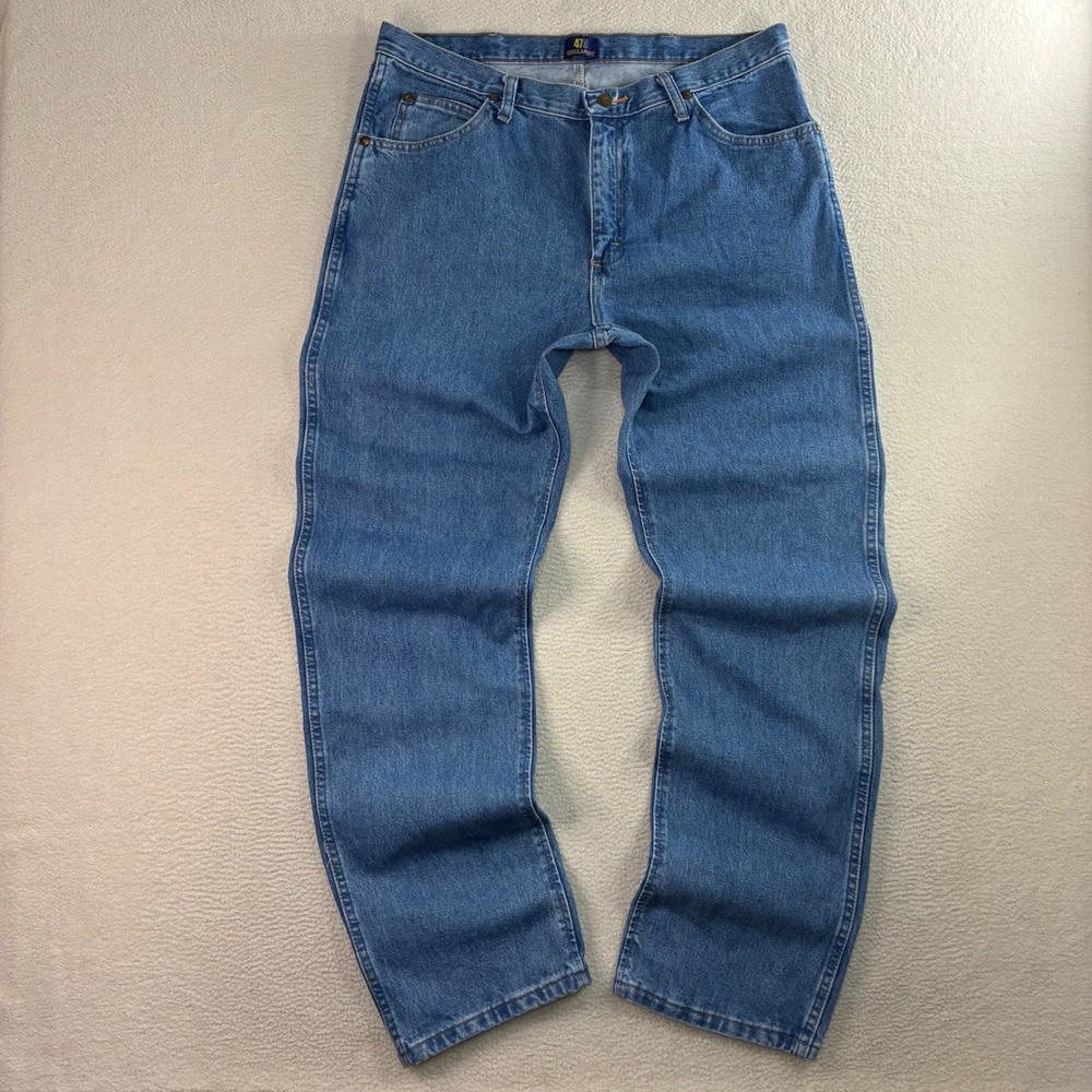 Wrangler 47MWZ Cowboy Cut Jeans Men 36x32 Blue Premium Performance Regular NWT - Picture 3 of 8